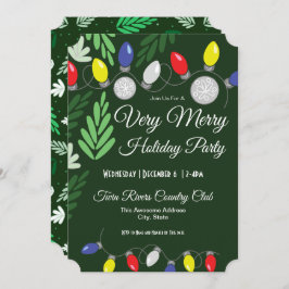 ホリデイパーティーメリーヴェリカラーホリデーライト 招待状