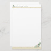 ホリデイフェスティバルアイボリーウィンターブロージュクリスマス 便箋 (正面/裏面)