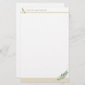 ホリデイフェスティバルアイボリーウィンターブロージュクリスマス 便箋 (正面/裏面)