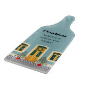 ホリデイフェスティバルポルトガルクリスマスハウス カッティングボード (角)