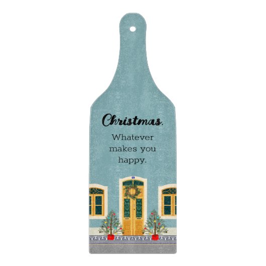 ホリデイフェスティバルポルトガルクリスマスハウス カッティングボード (正面)