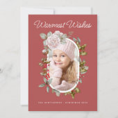 ホリデイフローラとエバーグリーンズボタニカルフォト シーズンカード (正面)