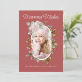 ホリデイフローラとエバーグリーンズボタニカルフォト シーズンカード (スタンド正面)