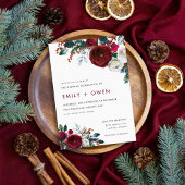 ホリデイフローラウィンターウェディング招待状 招待状