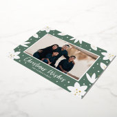 ホリデイフローラクリスマスフォイルホリデーカード 箔シーズンカード (回転した状態)