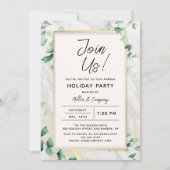 ホリデイフローラシック企業のクリスマスパーティー 招待状 (正面)