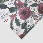 ホリデイフローラブルゴーニュバラグリーンパインアンドホリー 薄葉紙 (詳細)