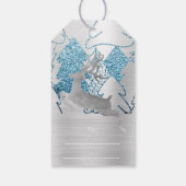 ホリデイブルーシルバークリスマスメートルトレンデアツリー ギフトタグ (裏面)