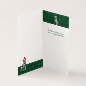 ホリデイブルーヒーラードッググリーンプレイドクリスマス (内部)