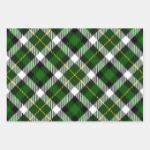 ホリデイプレイドギフトラップレッドグリーンブラックイエロー ラッピングペーパーシート (正面2)