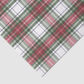 ホリデイプレイドレッド&グリーンウォーターカラーティッシュペーパー 薄葉紙 (詳細)