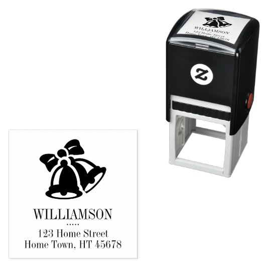 ホリデイベルズスクエア差出人住所 セルフインキングスタンプ (インサイチュ)