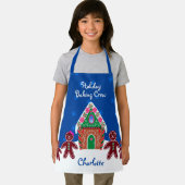 ホリデイベーキングクルーギンガーブレッドハウスクリスマス エプロン (インサイチュ)