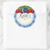 ホリデイベーキング自家製さくらんぼさくらんぼクリスマス ラウンドシール (バッグ)