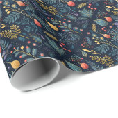 ホリデイベージホリデーパターン ラッピングペーパー (ロールコーナー)