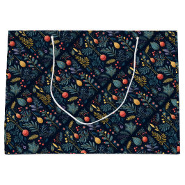 ホリデイベージホリデーパターン ラージペーパーバッグ