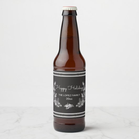ホリデイホワイトパイン ビールラベル (正面)