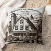 ホリデイホームロースターカントリーファームハウスミニマリスト クッション (ブランケット)