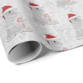 ホリデイポーラベアオンシルバー ラッピングペーパー (ロールコーナー)