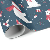 ホリデイポーラベアーズ ラッピングペーパー (ロールコーナー)