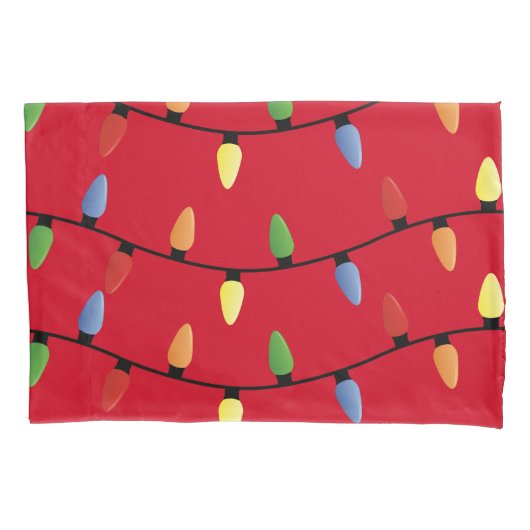 ホリデイライツピローケース 枕カバー (正面)