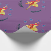 ホリデイラップバレリナウォータカラー ラッピングペーパー (角)