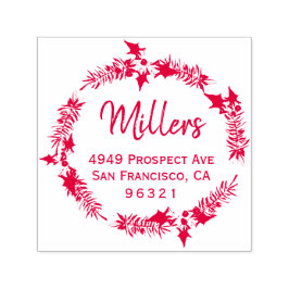 ホリデイリースファミリーネーム差出人住所 セルフインキングスタンプ