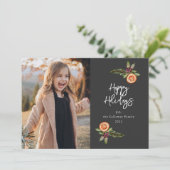 ホリデイリースフォトチャコールホリデーカード シーズンカード (スタンド正面)