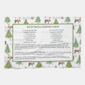 ホリデイレシピウォーターカラートナディクリスマスツリー キッチンタオル (横)