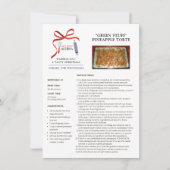 ホリデイレシピグリーン物クリスマスカード シーズンカード (正面)