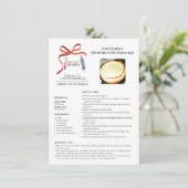 ホリデイレシピフィンランドのオーブンパンケーキクリスマスカード シーズンカード (スタンド正面)