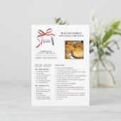 ホリデイレシピミンセミートマフィンクリスマスカード シーズンカード (スタンド正面)