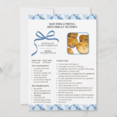 ホリデイレシピミンセミートマフィンクリスマスカード シーズンカード (正面)