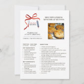 ホリデイレシピミンセミートマフィンクリスマスカード シーズンカード (正面)