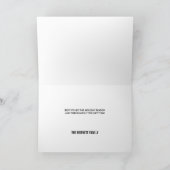 ホリデイレタリンググリーティングカード – ハッピーホリデー シーズンカード (内部)