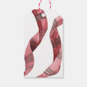 ホリデイレッドプレイドボウリボンクリスマスギフトタグ ギフトタグ (裏面)