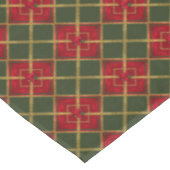 ホリデイレッド、グリーンおよび金ゴールドグリッター幾何学的 テーブルクロス (アングル)