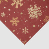 ホリデイレッド&金ゴールドスノーフレーク 薄葉紙 (詳細)
