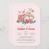 ホリデイレトロクリスマス招待状 招待状 (正面/裏面)