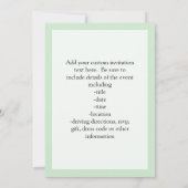 ホリデイレトロサングラス付き/口ひげ 招待状 (裏面)