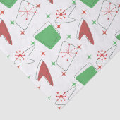 ホリデイレトロ原子パターン（白） 薄葉紙 (詳細)