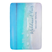 ホリデイレンタル海ビーチサマーシーサイドシーン バスマット (正面縦)