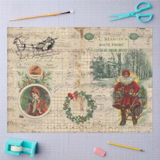 ホリデイヴィンテージエフエマデクペビクトリアンスタイル 薄葉紙 (クラフト)