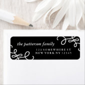 ホリデイ住所 シール縁ど旋回1 ラベル (インサイチュ)