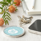 ホリデイ先生キーチェーンブルー キーホルダー (側面)