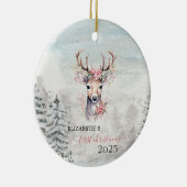 ホリデイ初めてのクリスマスベビートナディアホリーベリー セラミックオーナメント (右)