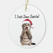 ホリデイ子猫アンティックスキャットオーナメント セラミックオーナメント (左)