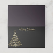 ホリデイ座席表スノーフレークツリー プレイスカード (外部開封)