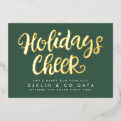 ホリデイ応援オングリーンプレミアム金ゴールドビジネス 箔シーズンカード (正面)