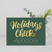 ホリデイ応援オングリーンプレミアム金ゴールドビジネス 箔シーズンカード (立ち正面)